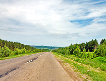 Paved road in Perm province